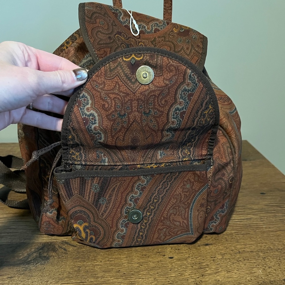 Etro Rust Paisley Backpack - Picture 4 of 8